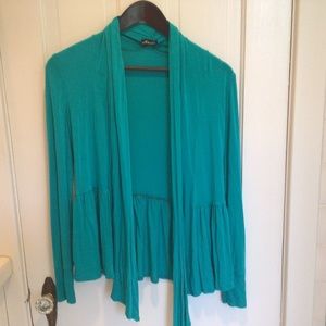 Ariella Turquoise wrap top S